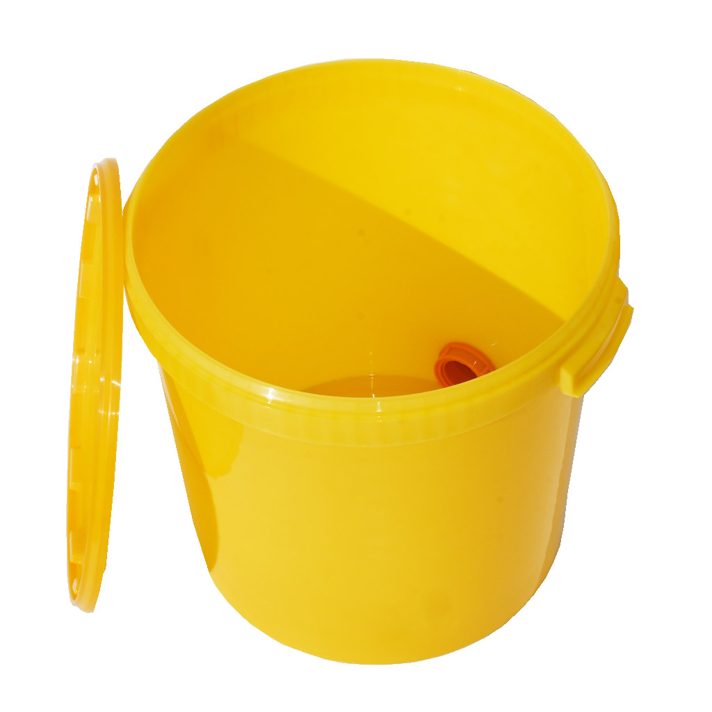 Tanque de extracción 40 kg con válvula - amarillo