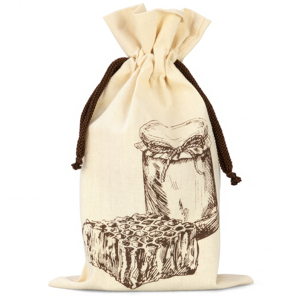 Bolsa para frasco de miel ApiSina con motivo miel