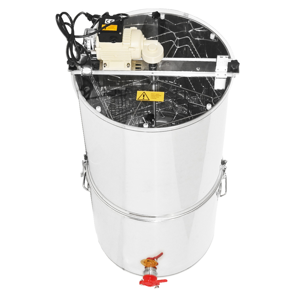 Extractor de miel con tanque Mellarius OptiLine 4 cuadros con motor eléctrico de 230V P52