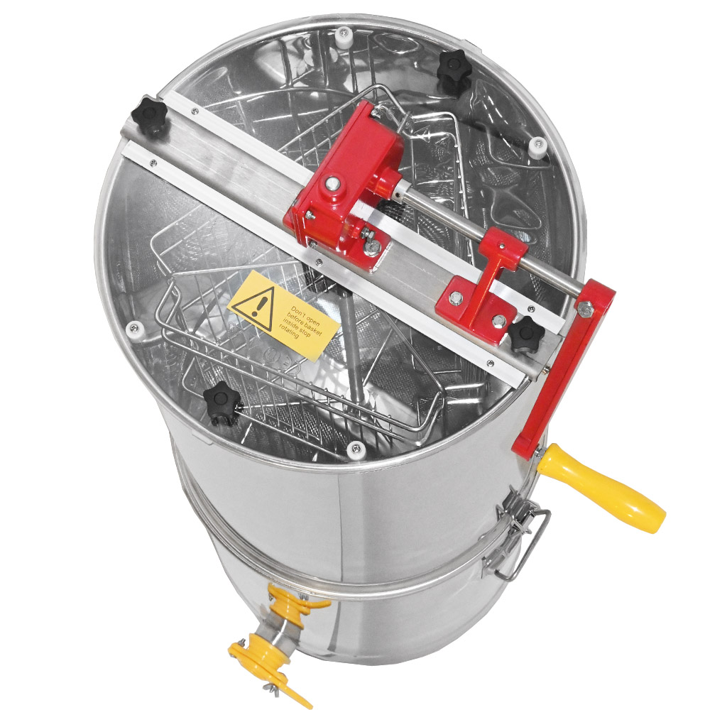 Extractor de miel con tanque Mellarius OptiLine 3 radios manual P40