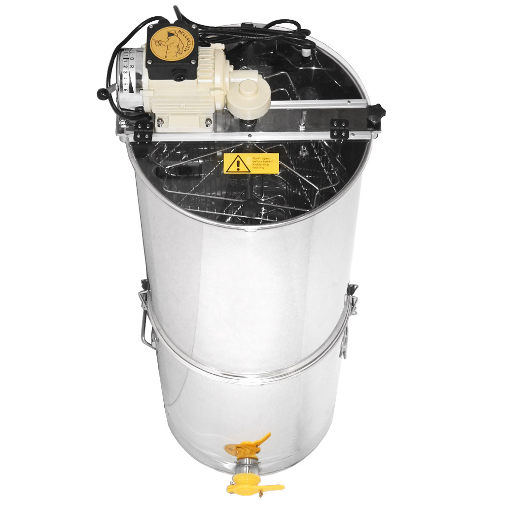 Extractor de miel con tanque Mellarius OptiLine 3 cuadros con motor eléctrico 230V P40