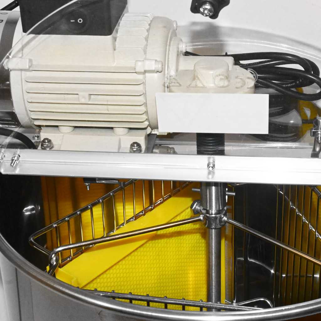 Extractor de miel con tanque Mellarius OptiLine 3 cuadros con motor eléctrico 230V P40