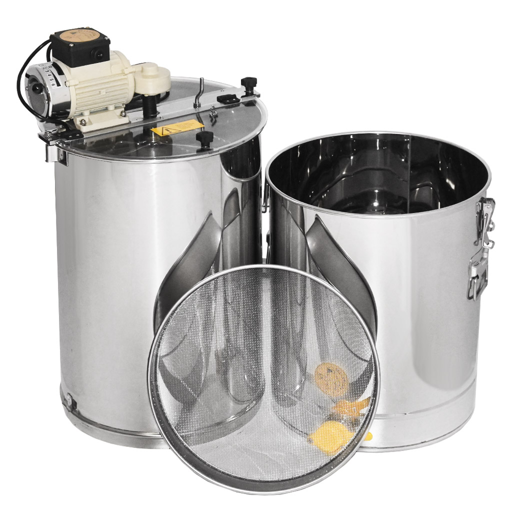 Extractor de miel con tanque Mellarius OptiLine 3 cuadros con motor eléctrico 230V P40