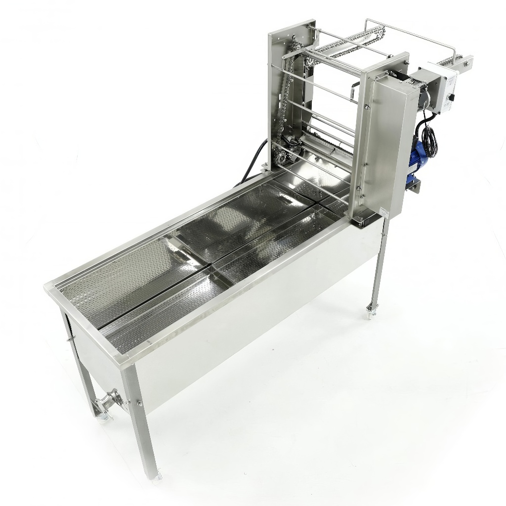 Mesa de desoperculado con alimentador de cadena 230V, con circuito cerrado - MINIMA