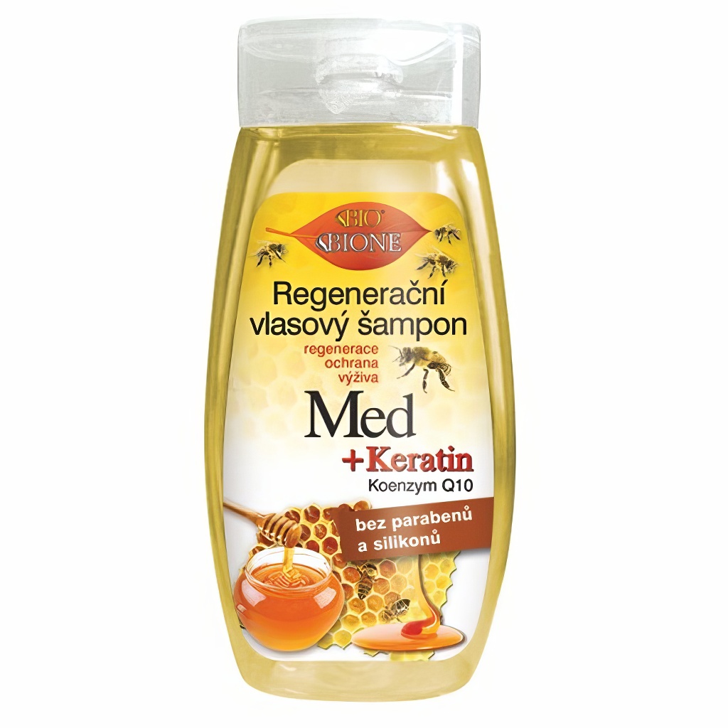 Champú regenerador para el cabello MIEL + QUERATINA + Q10 260 ml