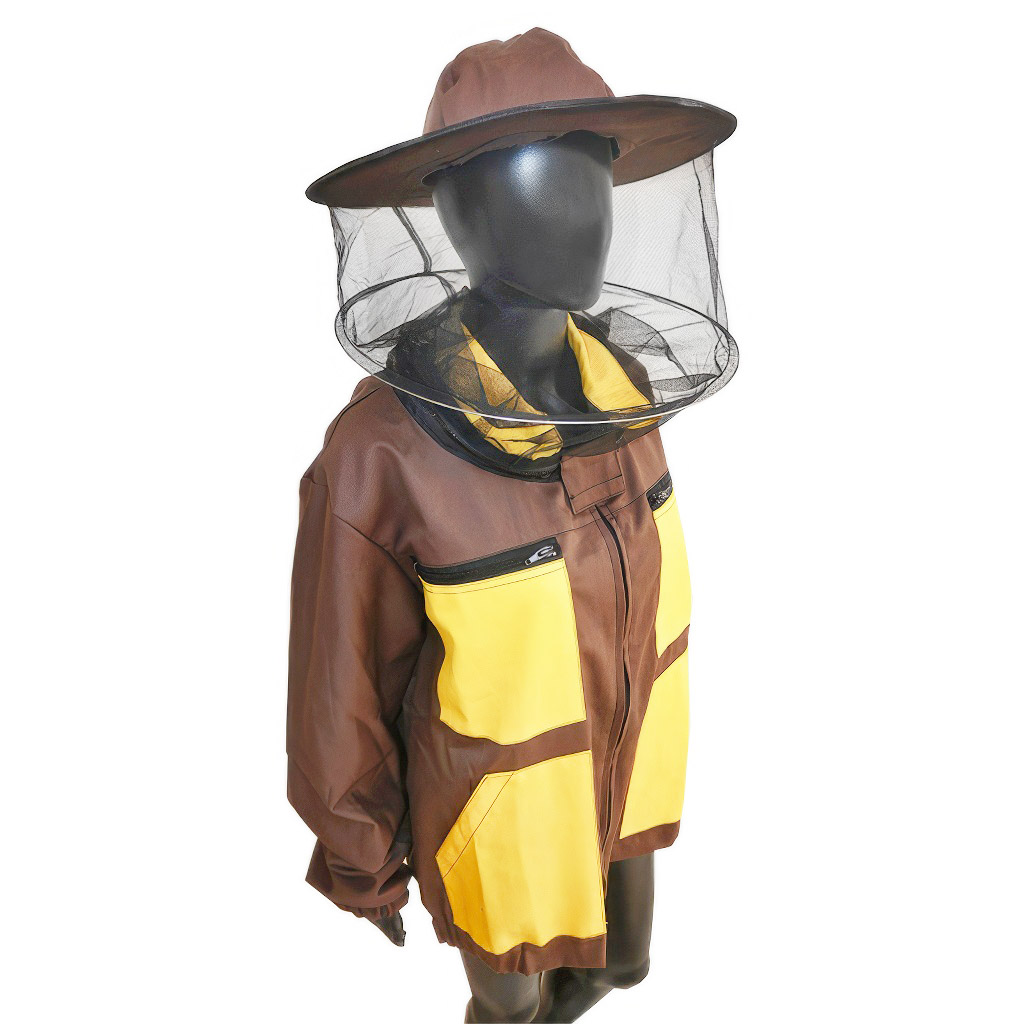 Chaqueta de apicultor marrón, talla: S-XXXL