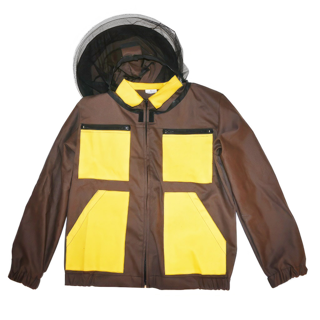 Chaqueta de apicultor marrón, talla: S-XXXL