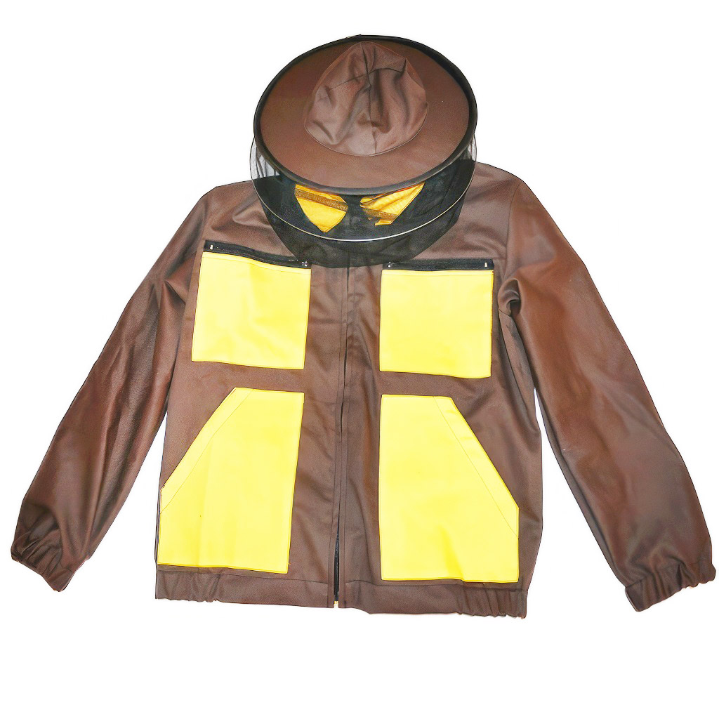 Chaqueta de apicultor marrón, talla: S-XXXL