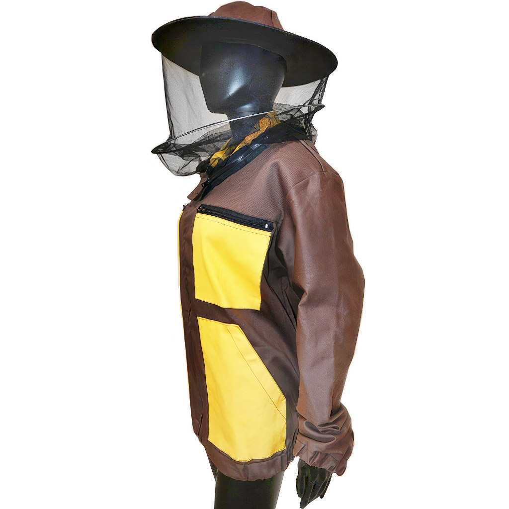 Chaqueta de apicultor marrón, talla: S-XXXL