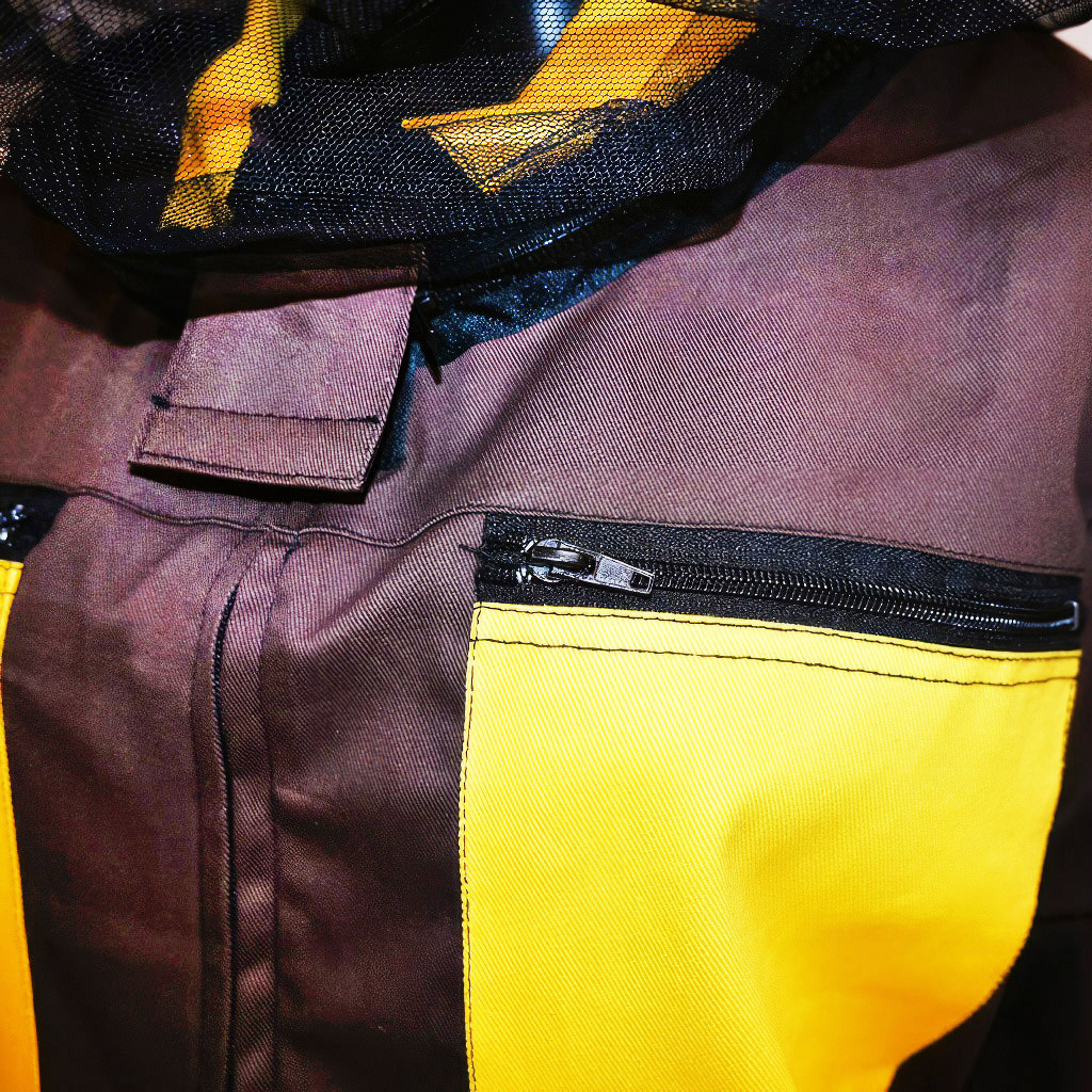 Chaqueta de apicultor marrón, talla: S-XXXL