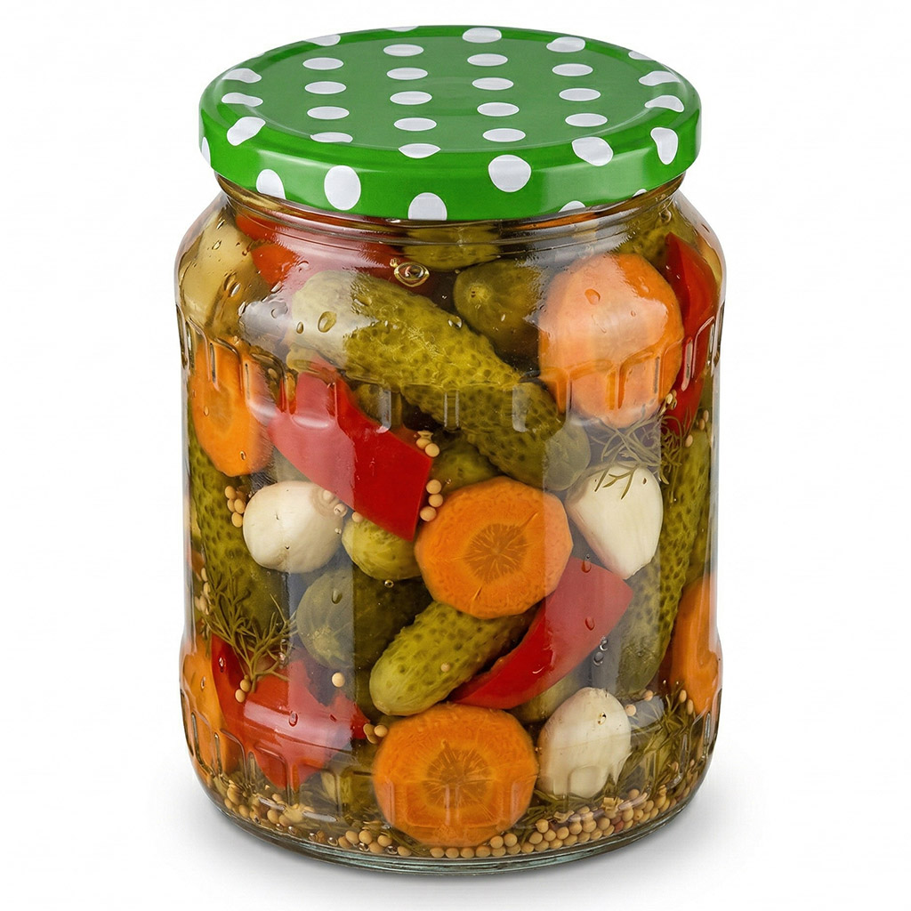 Tapa para tarro TO 82 - Puntos - verde