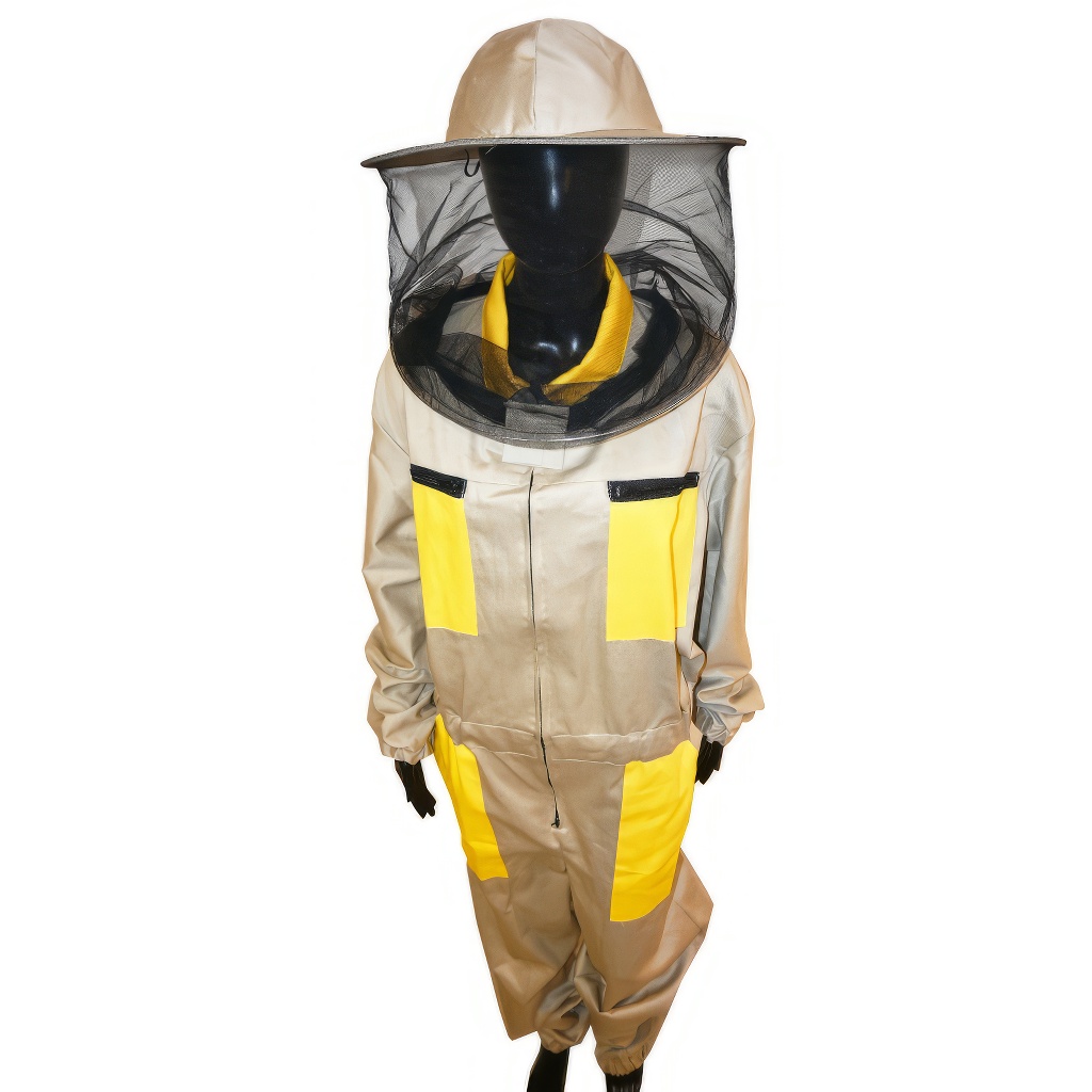 Mono de apicultor con sombrero, beige talla: S-XXXL