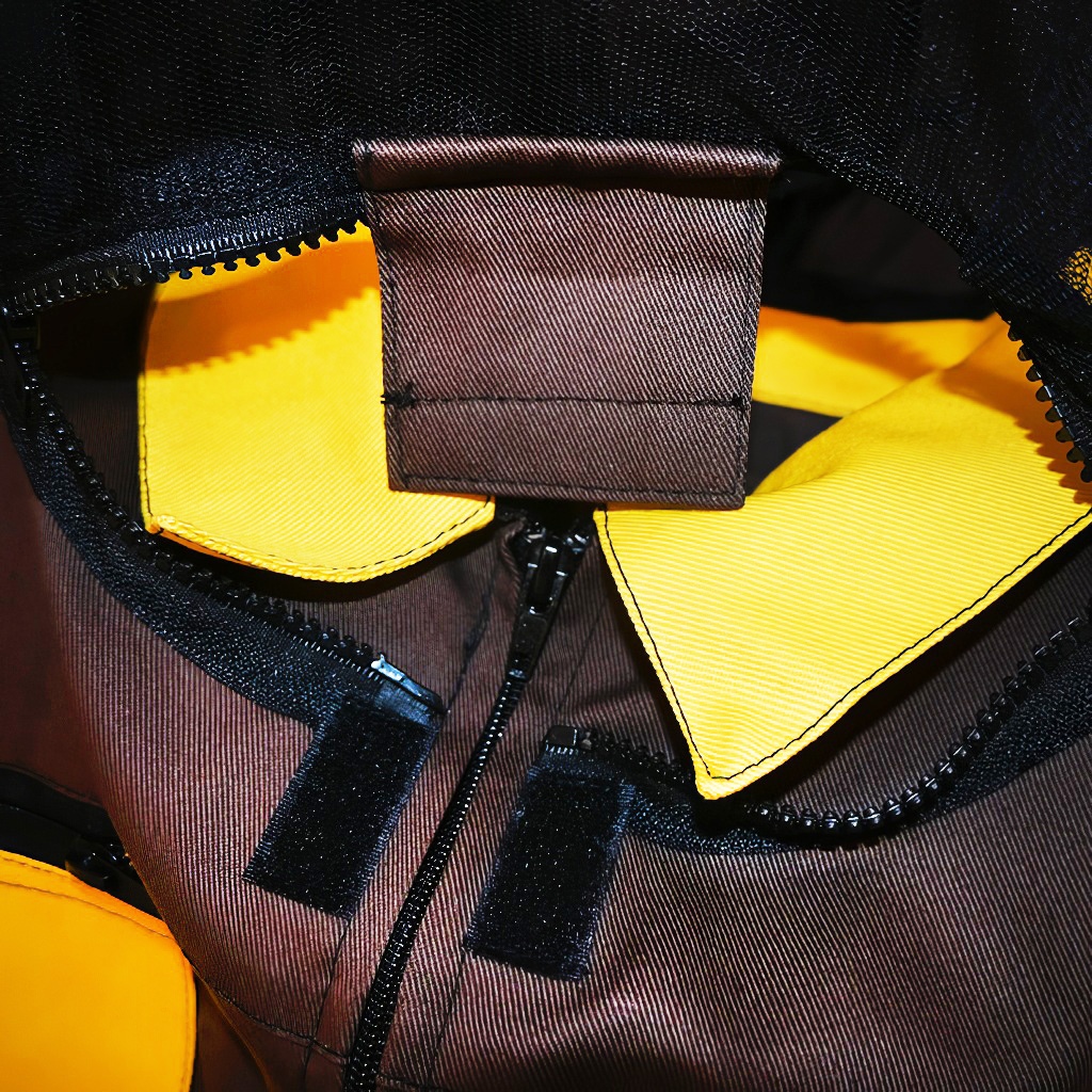 Chaqueta de apicultor marrón, talla: S-XXXL