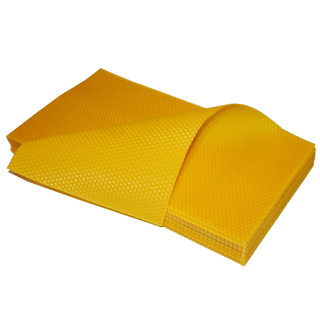 Láminas de cera estampada Langstroth 1/1 (232) - 424x205 mm - laminadas en frío