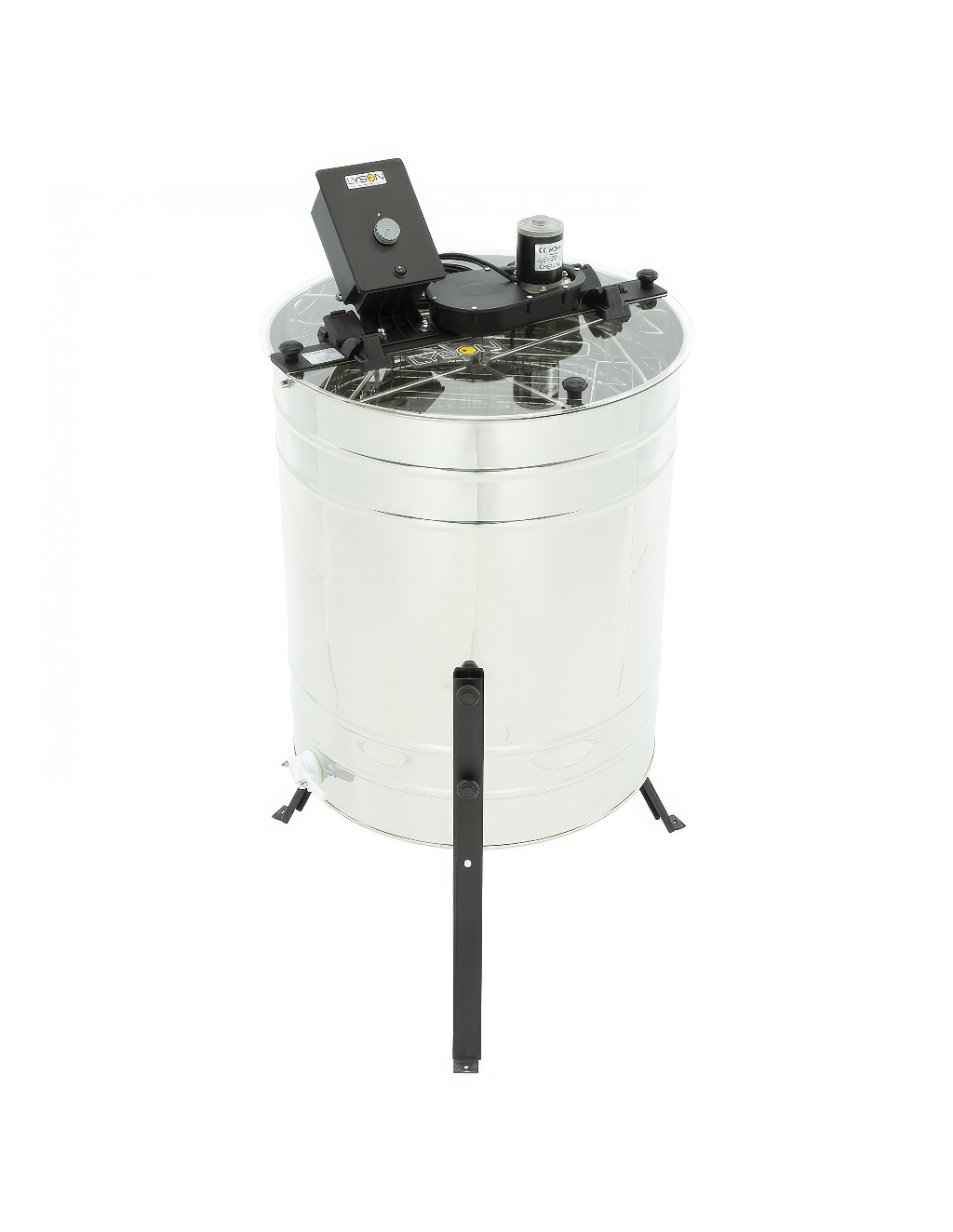 Extractor de miel Lysoň Basic 4 cuadros manual reversible eléctrico 230V Langstroth P60