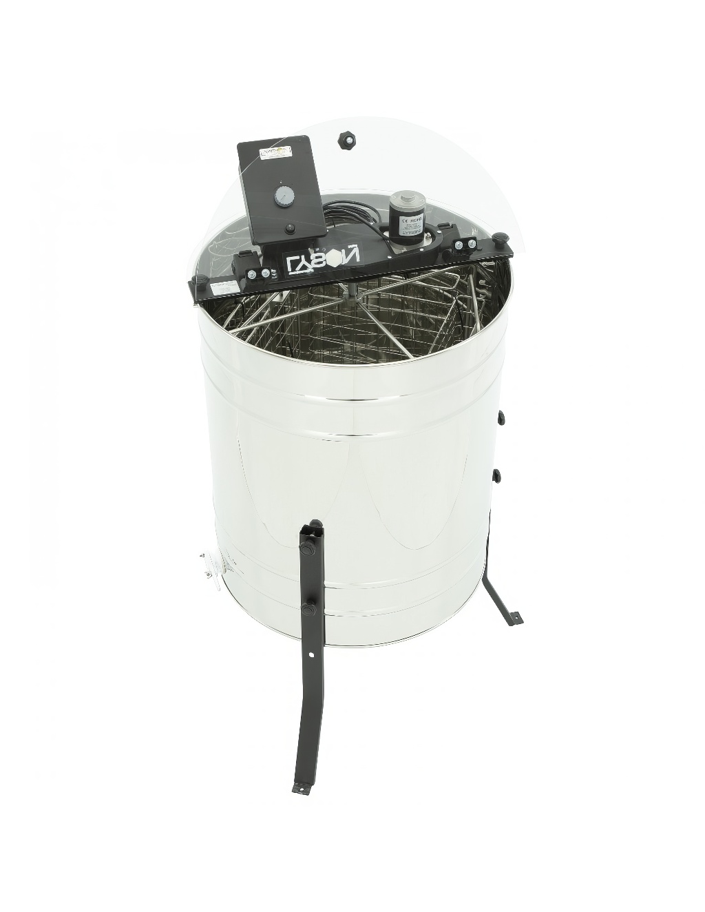 Extractor de miel Lysoň Basic 4 cuadros manual reversible eléctrico 230V Langstroth P60