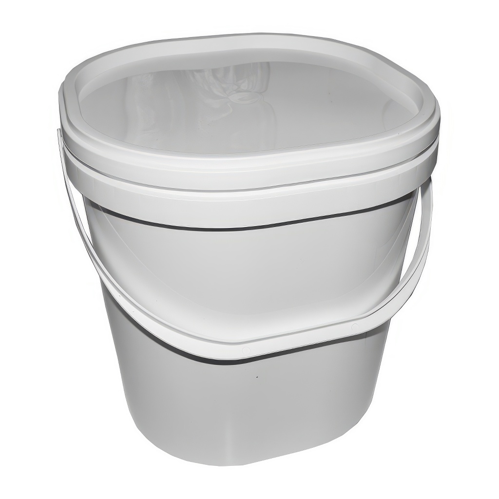 Recipiente de plástico para miel 16 kg blanco