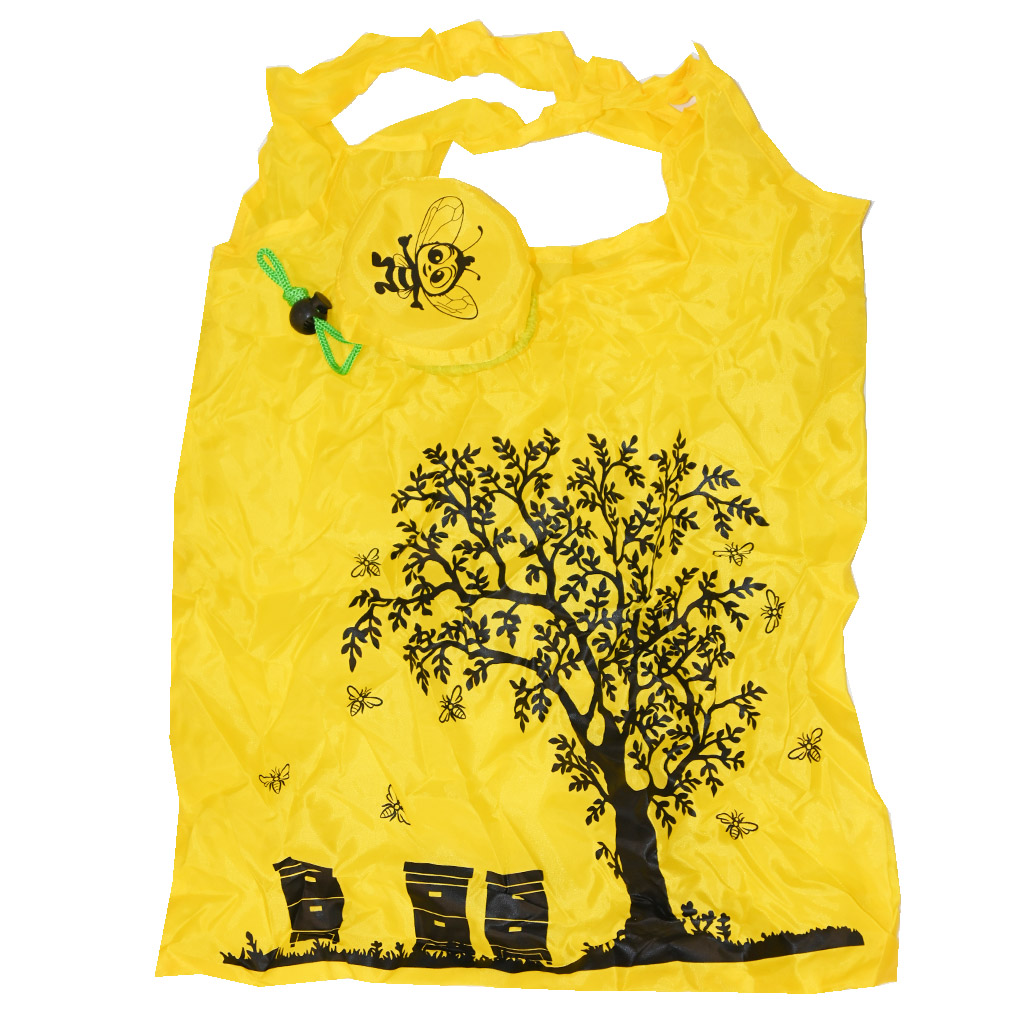 Bolsa de compra con motivo de colmenas