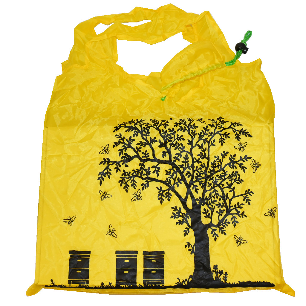 Bolsa de compra con motivo de colmenas