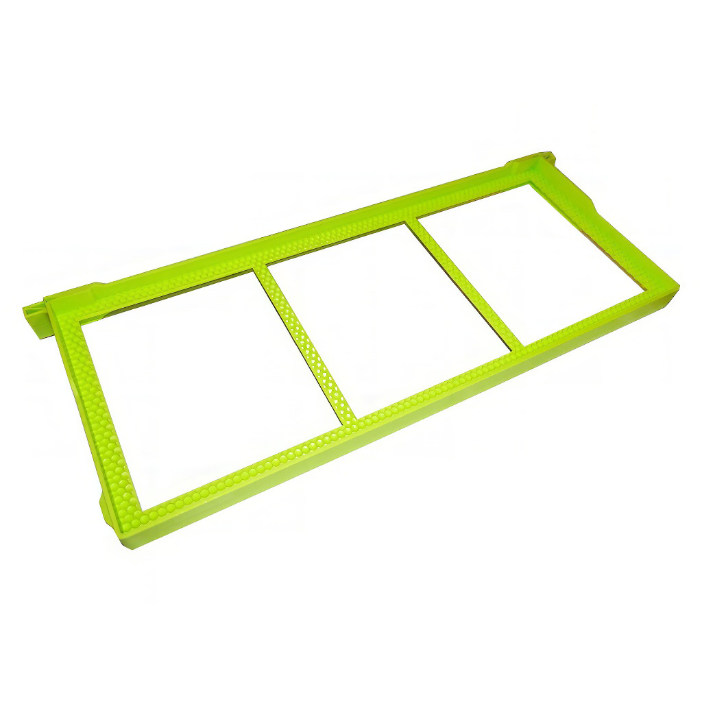 Cuadro de plástico de construcción libre Langstroth 2/3 159 - ter. - verde