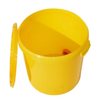 Tanque de extracción 40 kg con válvula - amarillo