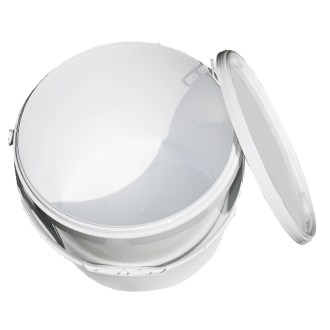 Envase de plástico para miel 21 kg blanco