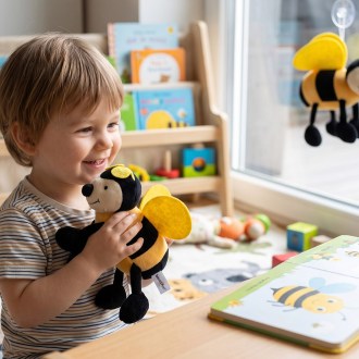 Abeja de peluche Lilly D - 18 cm