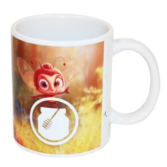 Taza con motivo infantil de osito