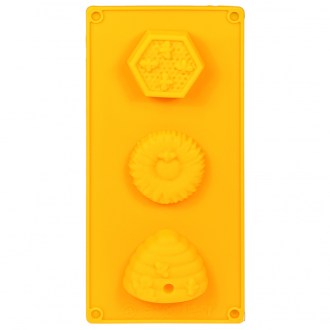 Molde de silicona con motivos de abejas