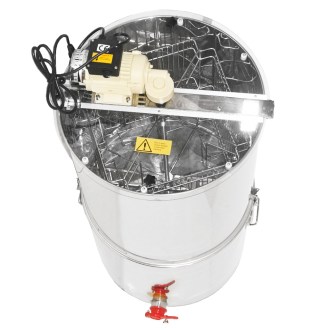 Extractor de miel con tanque Mellarius OptiLine 4 cuadros con motor eléctrico de 230V P52