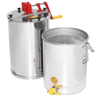 Extractor de miel con tanque Mellarius OptiLine 3 radios manual P40