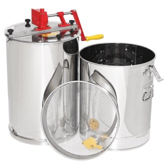 Extractor de miel con tanque Mellarius OptiLine 3 radios manual P40