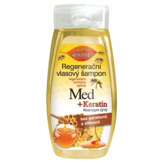 Champú regenerador para el cabello MIEL + QUERATINA + Q10 260 ml