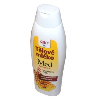 Leche corporal de miel con coenzima Q10