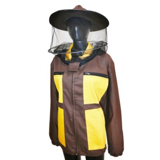 Chaqueta de apicultor marrón, talla: S-XXXL