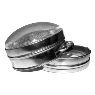 Colador (tamiz) doble capa estañado 23 cm con asas