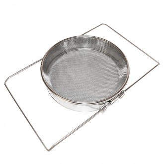 Colador (tamiz) doble acero inoxidable 24 cm con asas DE5