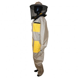 Mono de apicultor con sombrero, beige talla: S-XXXL