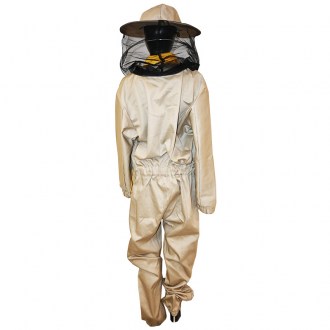 Mono de apicultor con sombrero, beige talla: S-XXXL