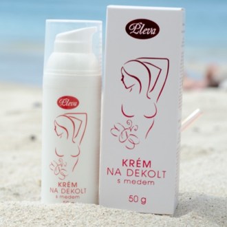 Crema Pleva para escote con miel - 50 g