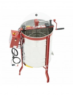 Extractor de miel Lysoň CLASSIC LINE 4 cuadros tangencial manivela + eléctrico 12/230 V P50