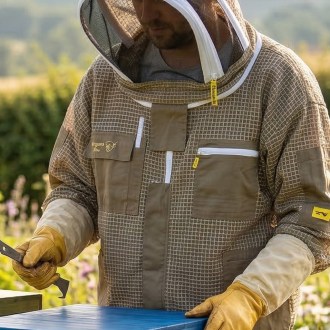 Chaqueta de apicultor con ventilación Elegant Bee talla: S-XXXXL