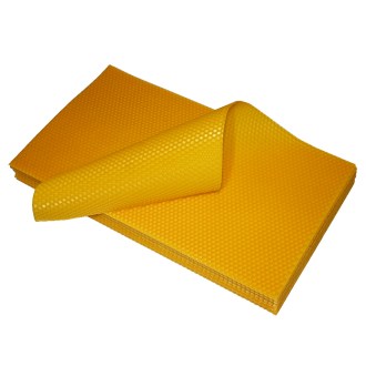 Láminas de cera estampada Langstroth 1/1 (232) - 424x205 mm - laminadas en frío