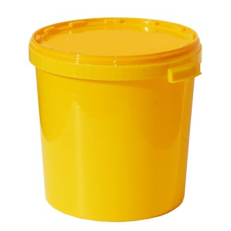 Envase para miel plástico 40 kg / 33 l - amarillo