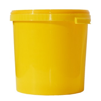 Envase para miel plástico 40 kg / 33 l - amarillo