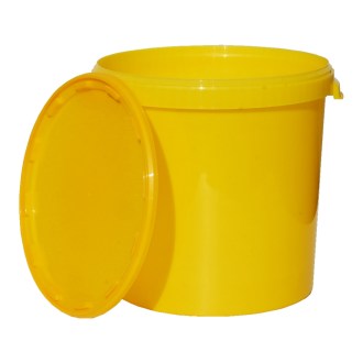 Envase para miel plástico 40 kg / 33 l - amarillo