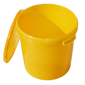 Envase para miel plástico 40 kg / 33 l - amarillo