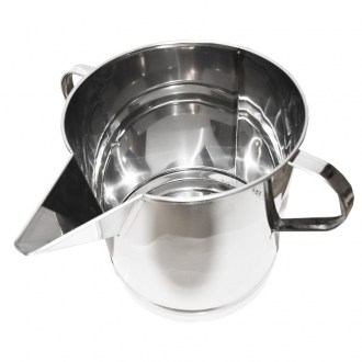 Cubo con vertedor para bajo el extractor de miel 14 kg - acero inoxidable