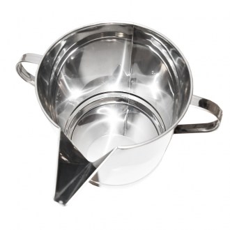 Cubo con vertedor para bajo el extractor de miel 14 kg - acero inoxidable