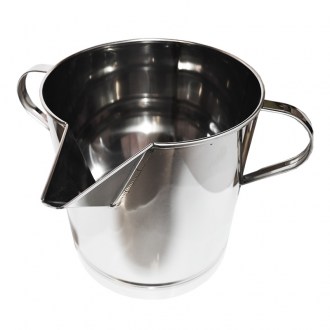 Cubo con vertedor para bajo el extractor de miel 14 kg - acero inoxidable